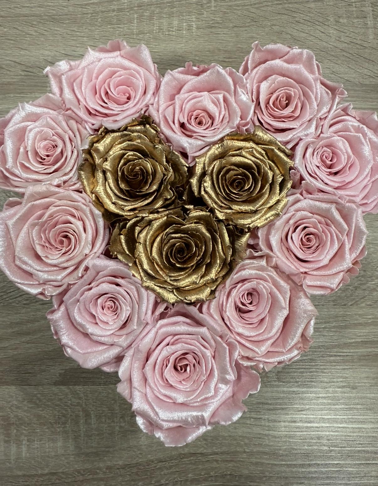 Golden Heart Preserved Roses – Lovy Details