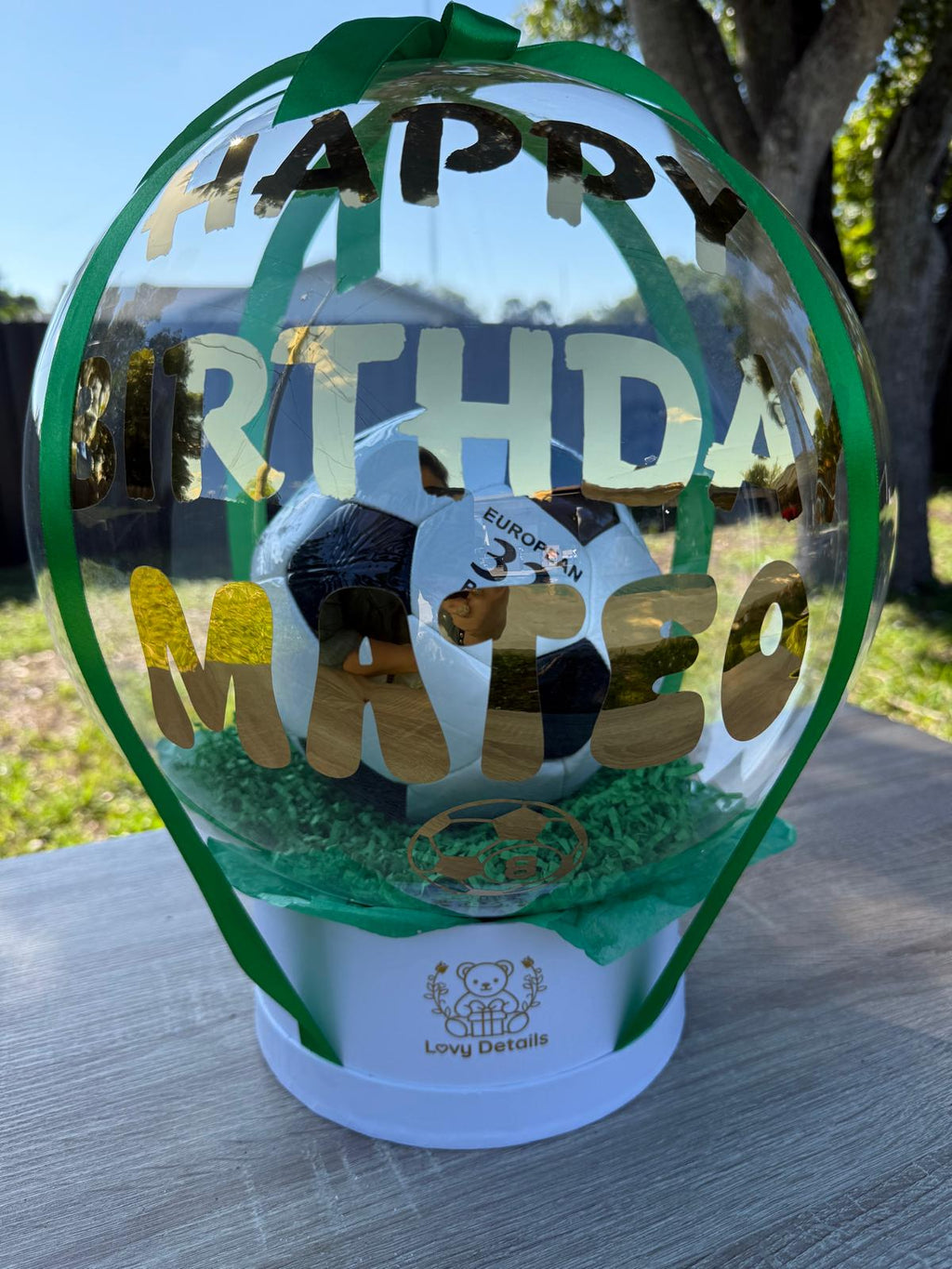 Personalized Soccer Bubble Balloon