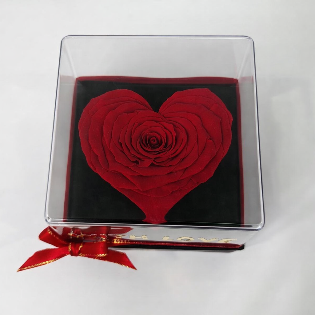 Heart Preserved Rose