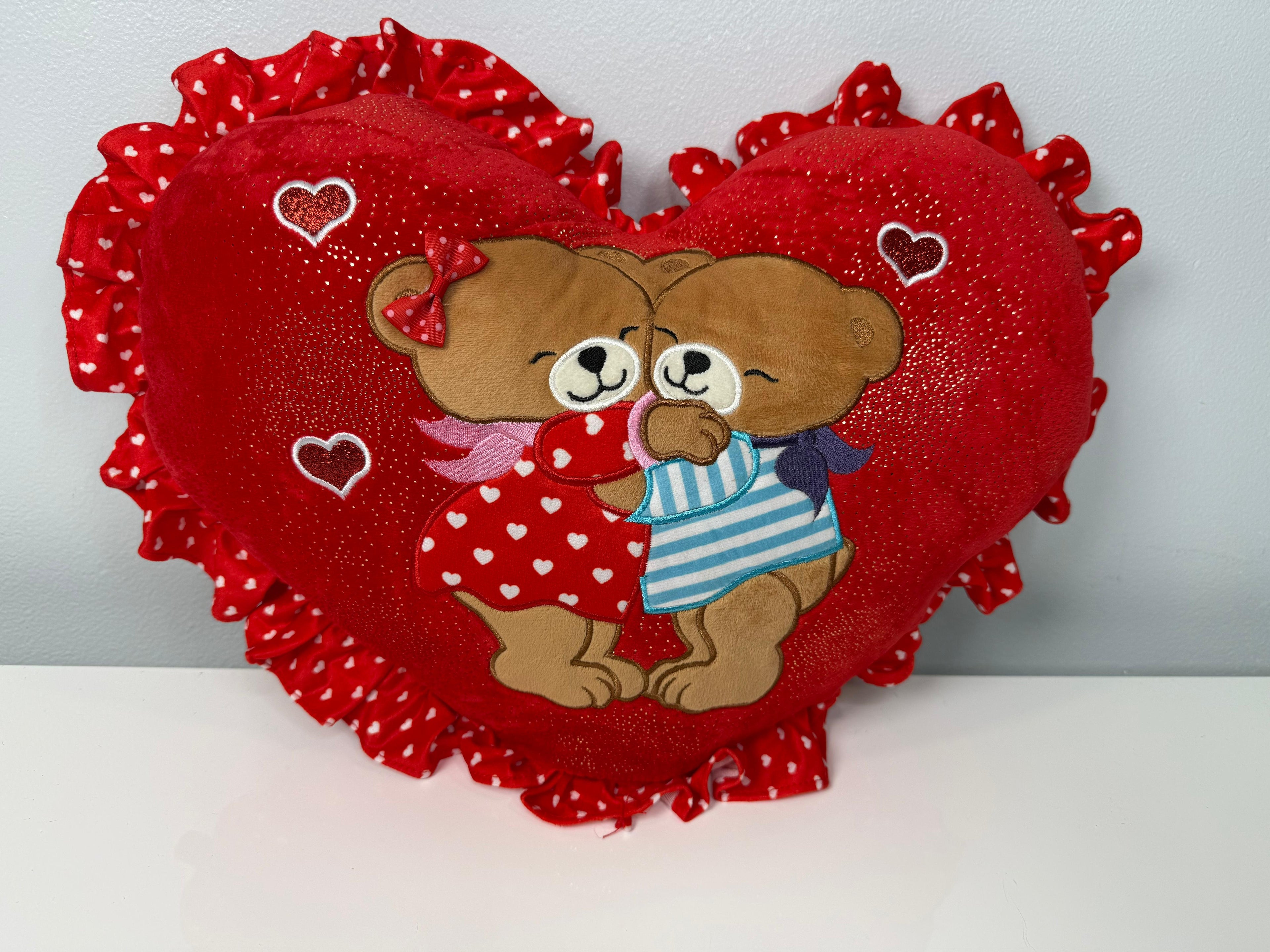Musical I Love You Heart Pillow
