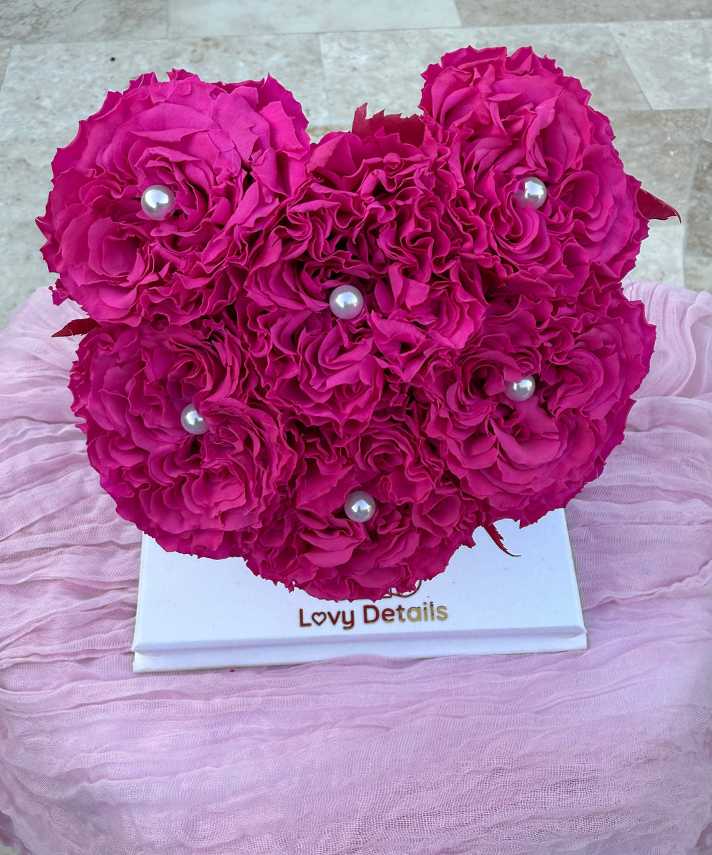 Fuchsia Pearl Preserved Box