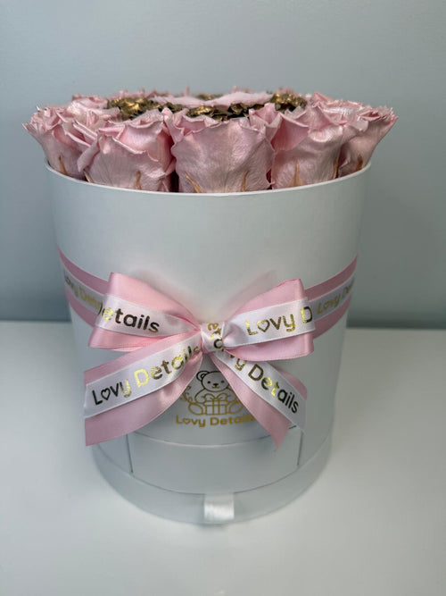 Blush Heart Preserved Roses