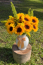 Sunflower Glow Vase