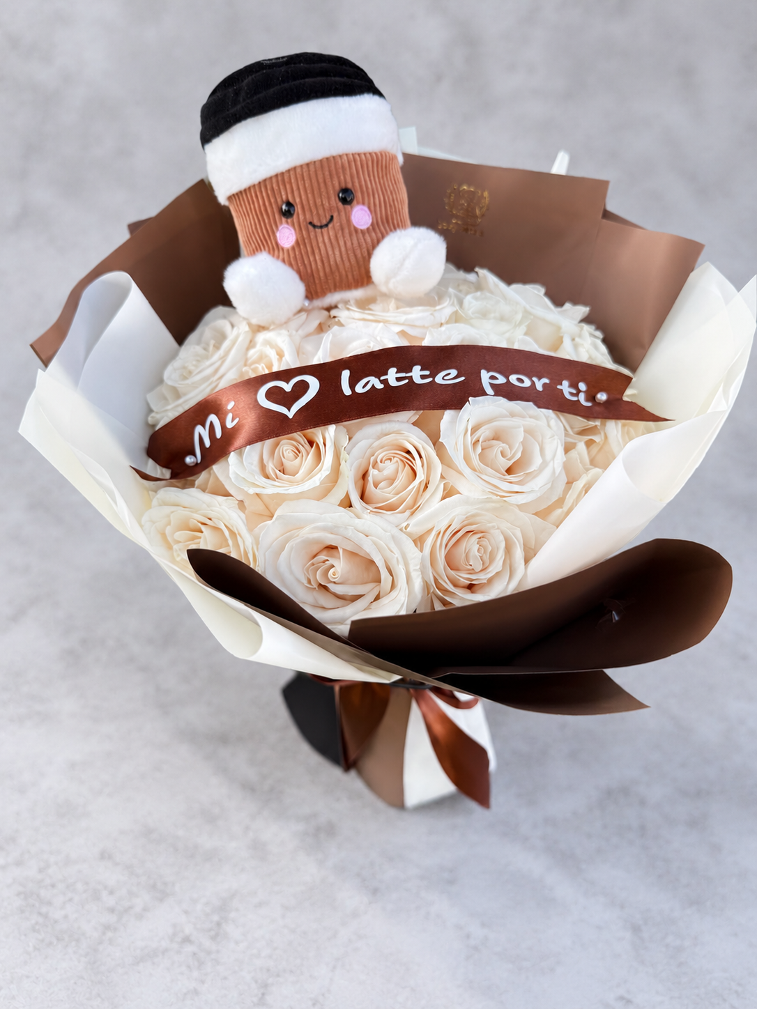 Latte Love Rose Bouquet