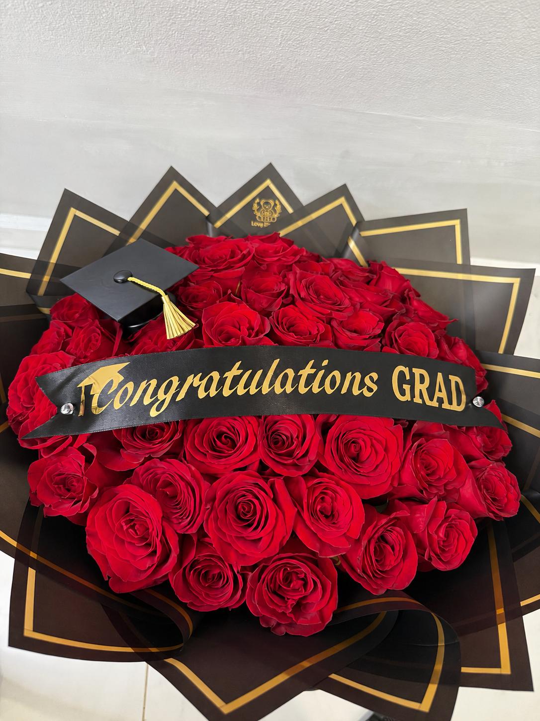 Luxury Graduation Rose Bouquet
