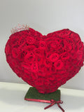 3D Heart Rose Arrangement