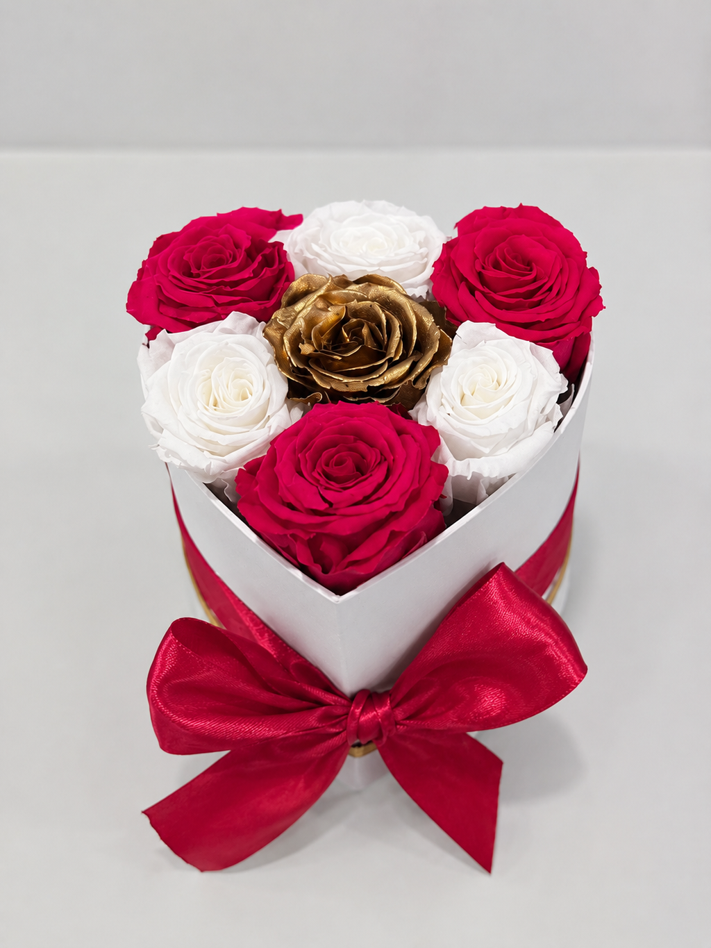 Mini Preserved Rose Heart Box
