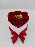 Mini Preserved Rose Heart Box