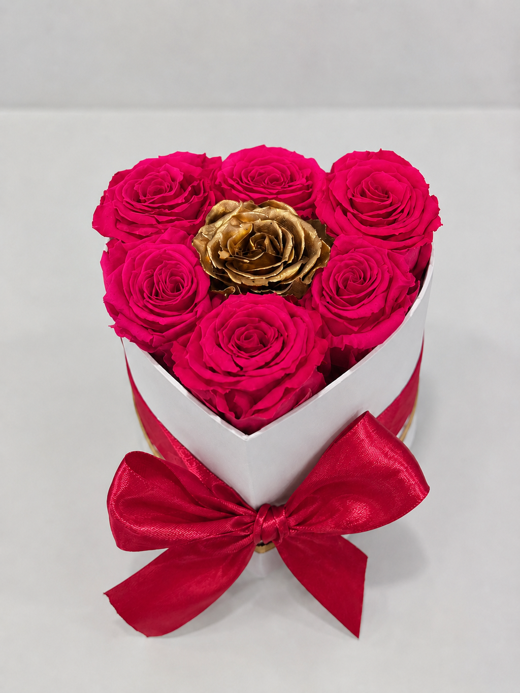Mini Preserved Rose Heart Box