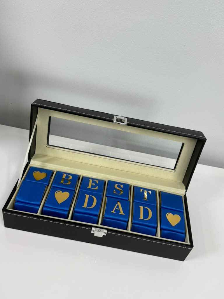 Personalized Chocolate & Watch Gift Box - DAD