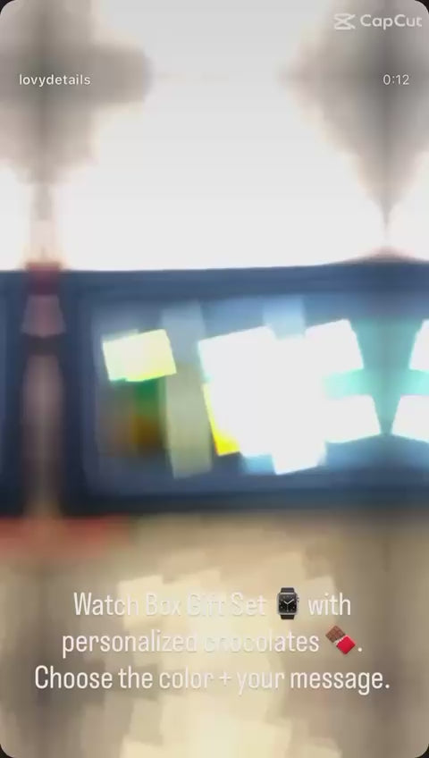 Personalized Chocolate Watch Box-Birthday