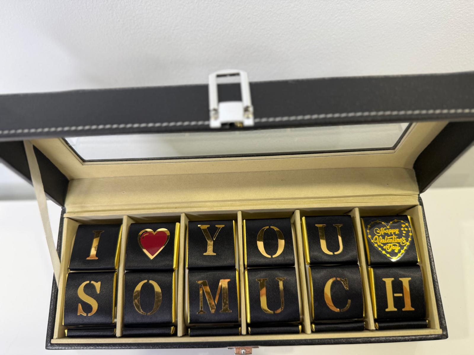 Personalized Chocolate Watch Box-Love